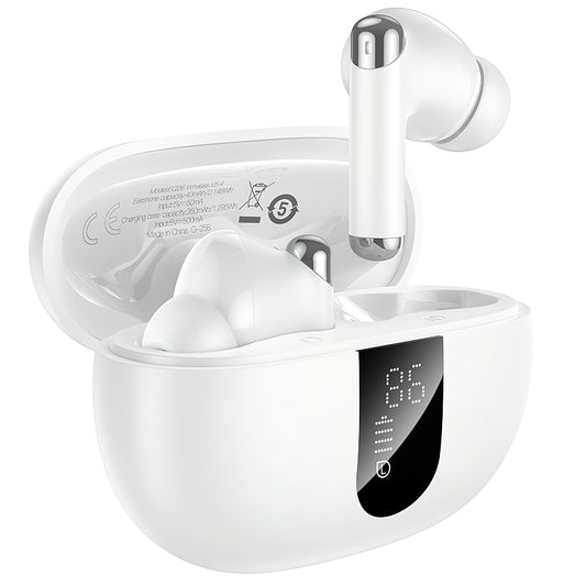 HOCO EQ26 Bluetooth Handsfree, TWS, ANC, White