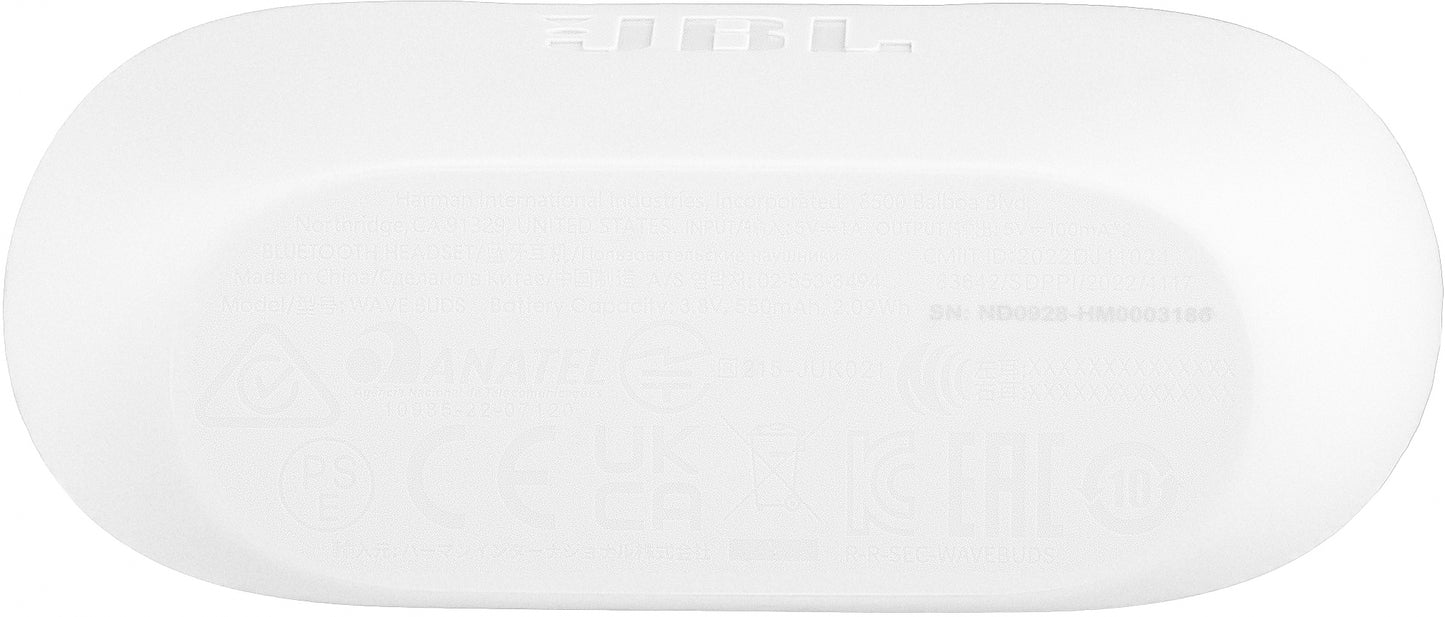 Handsfree Bluetooth JBL Wave Buds, TWS, White JBLWBUDSWHT
