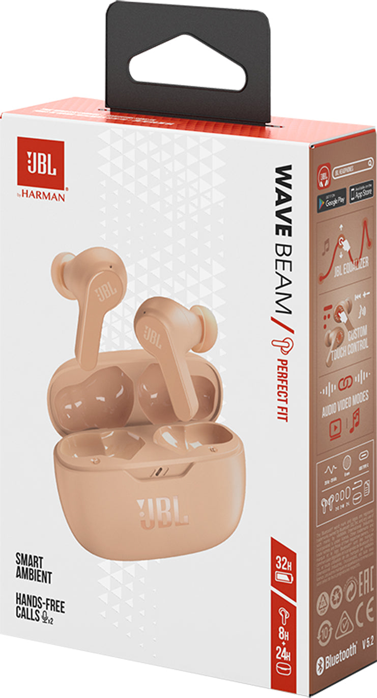 Handsfree Bluetooth JBL Wave Beam, TWS, Beige JBLWBEAMBEG