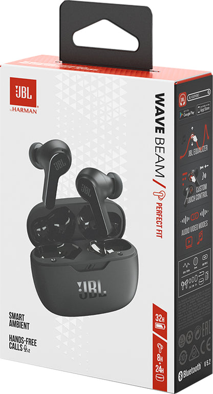 Handsfree Bluetooth JBL Wave Beam, TWS, Black JBLWBEAMBLK