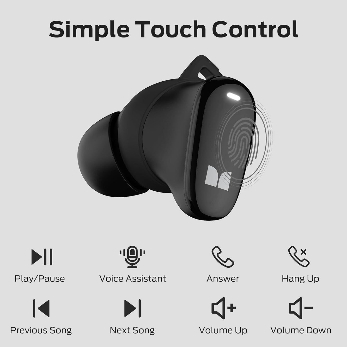 Handsfree Bluetooth Monster N-Lite 206, TWS, Black