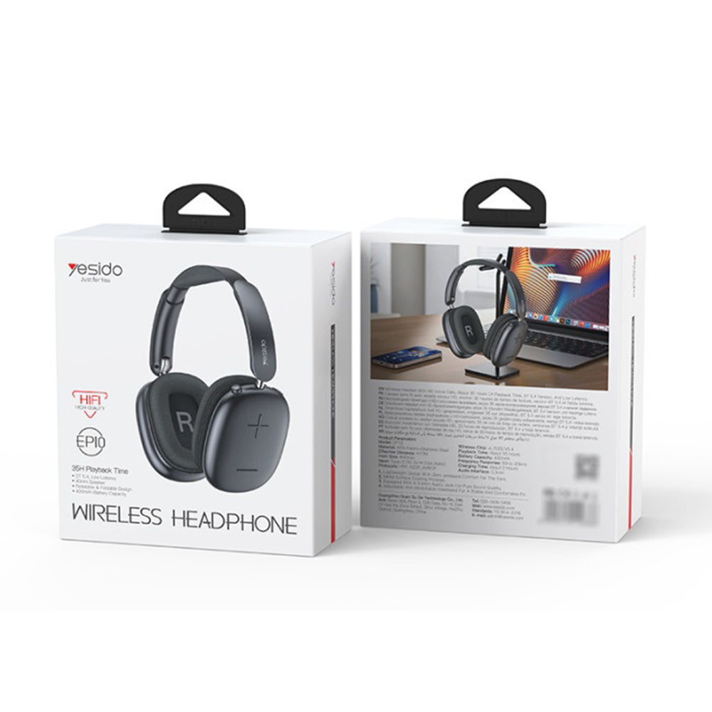 Handsfree Bluetooth Yesido EP10, A2DP, Black