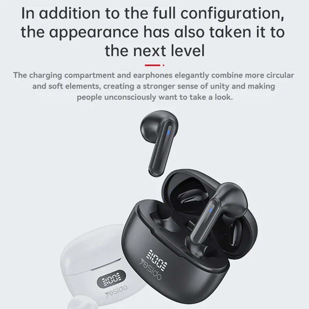 Handsfree Bluetooth Yesido TWS19, TWS, Black