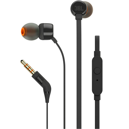 Handsfree 3.5mm JBL T110, Black JBLT110BLK