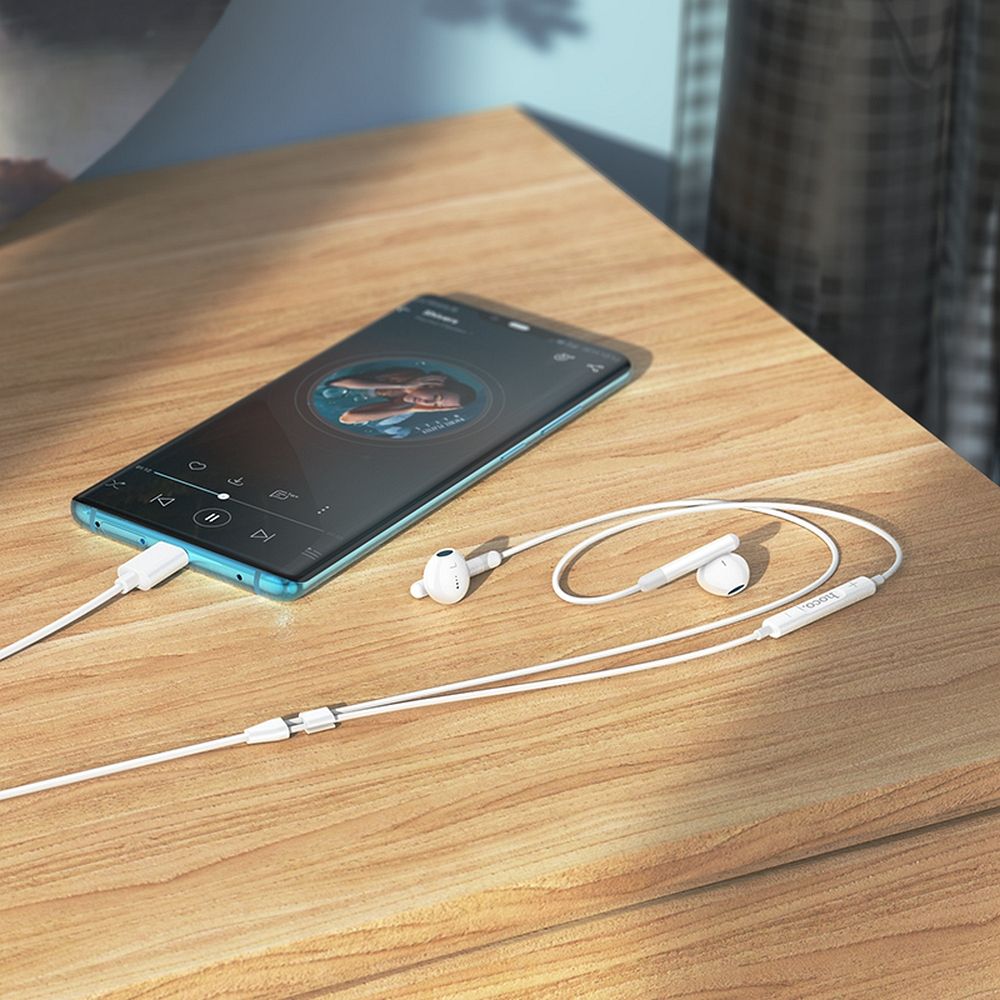 Handsfree USB-C HOCO M93, White