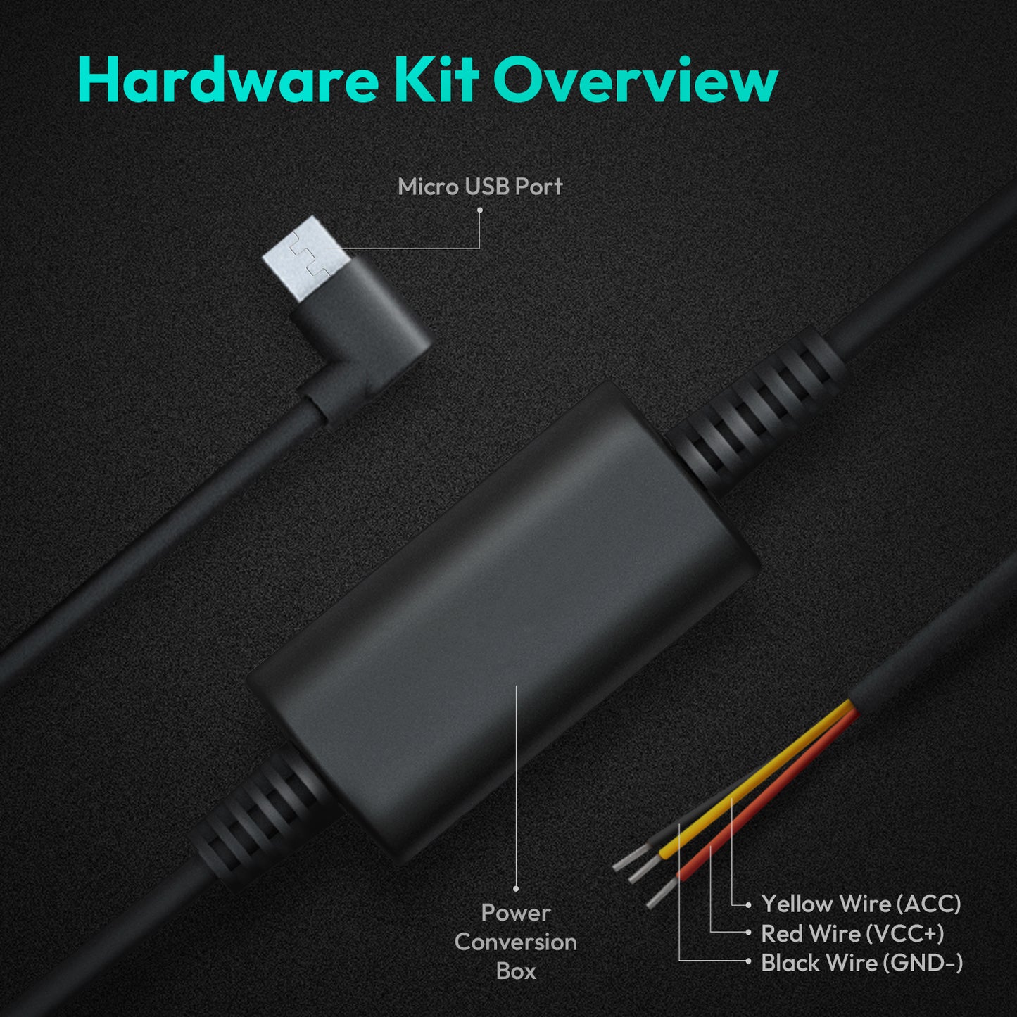 Botslab Hardwire for HK30 Pro / G300H / G980H Camera 