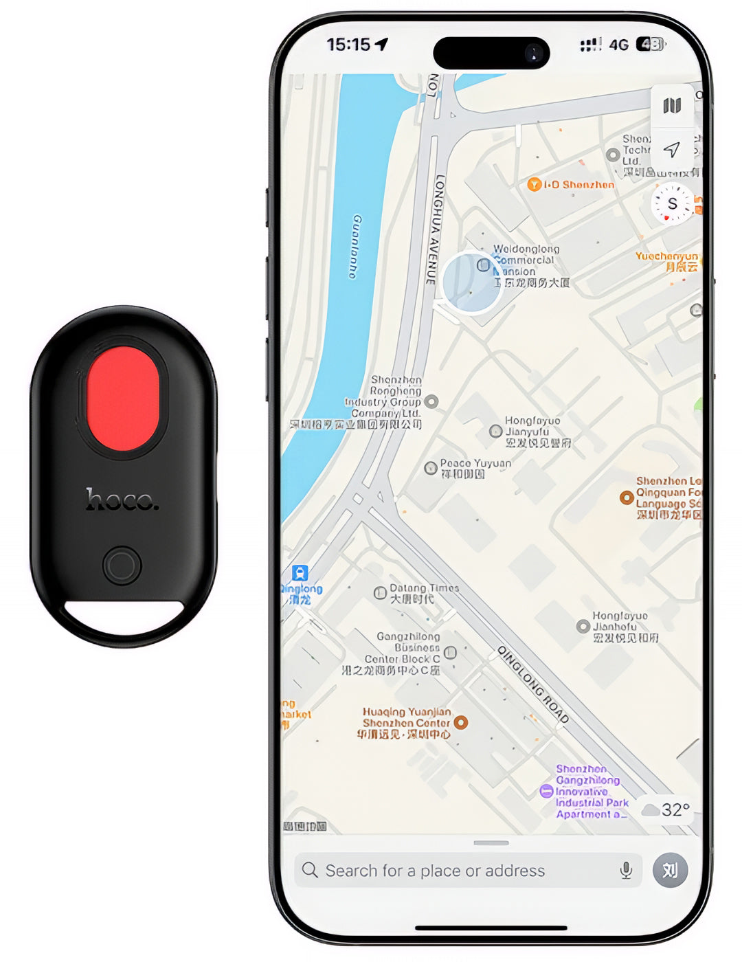 HOCO SmartTag E95 3in1 for iOS Series, Black