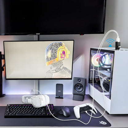 Techsuit H10 EchoLink USB-C Hub, 3in1, Black