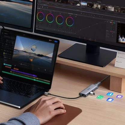 UGREEN CM511 (75586) USB-C Hub, 6in1, Gray