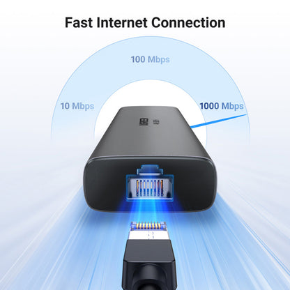 UGREEN CM512 USB-C Hub (45000), 2 x USB-A 3.2 - 2 x USB-C - 1 X HDMI - 1 x RJ45, Gray