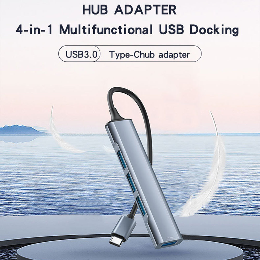 Yesido HB17 USB-C Hub, 4in1, Grey