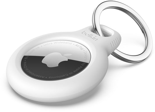 Belkin Key Ring Case for Apple AirTag, White F8W973btWHT