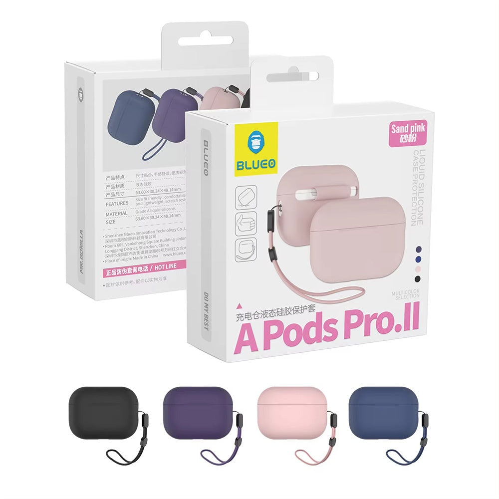 Blueo Liquid Case for Apple AirPods Pro 2, Pink