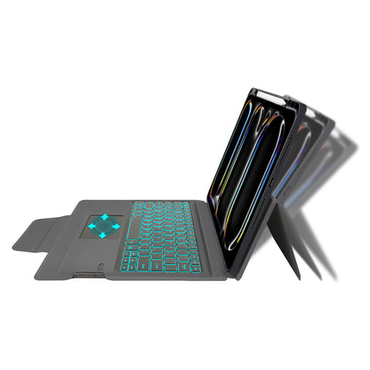 Keyboard Case for Apple iPad Pro 13 (2024), Techsuit, KeyTab Pro, Black