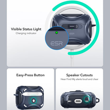 ESR Cyber Case for Apple AirPods Pro Series, Blue