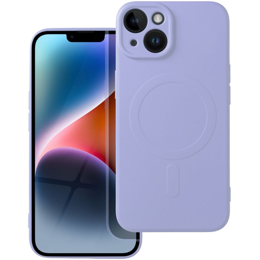 MagSafe Case for Apple iPhone 14, OEM, Silicone Mag, Purple
