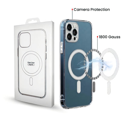 MagSafe Case for Apple iPhone 16 Pro, OEM, Clear with Camera Protection, Transparent
