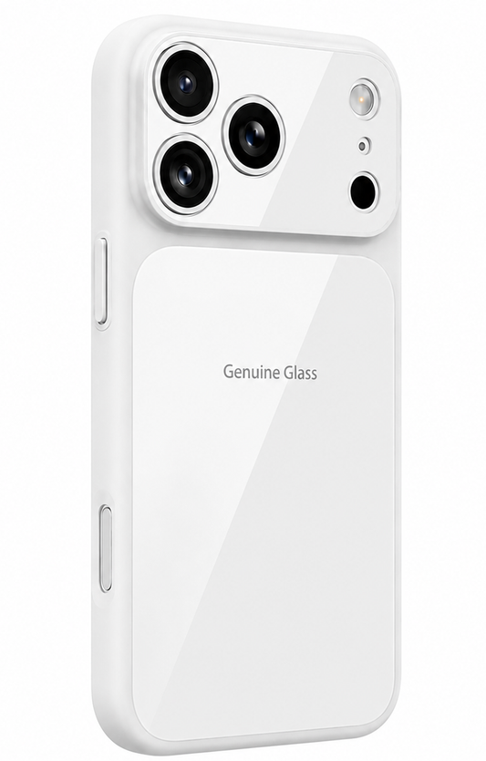 MagSafe Case for Apple iPhone 16 Pro, OEM, Genuine Glass, White