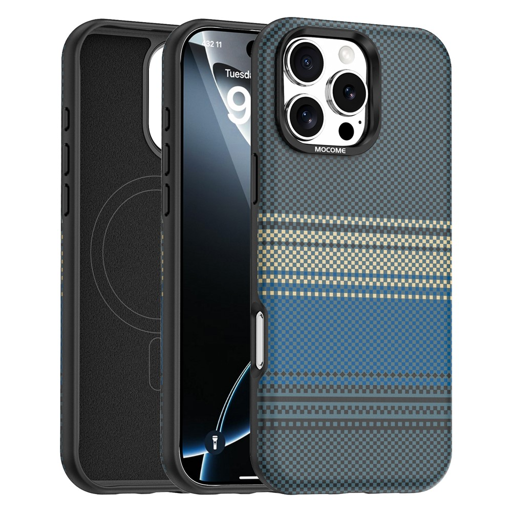MagSafe Case for Apple iPhone 16 Pro Max, OEM, Gradient Rainbow, Navy Blue