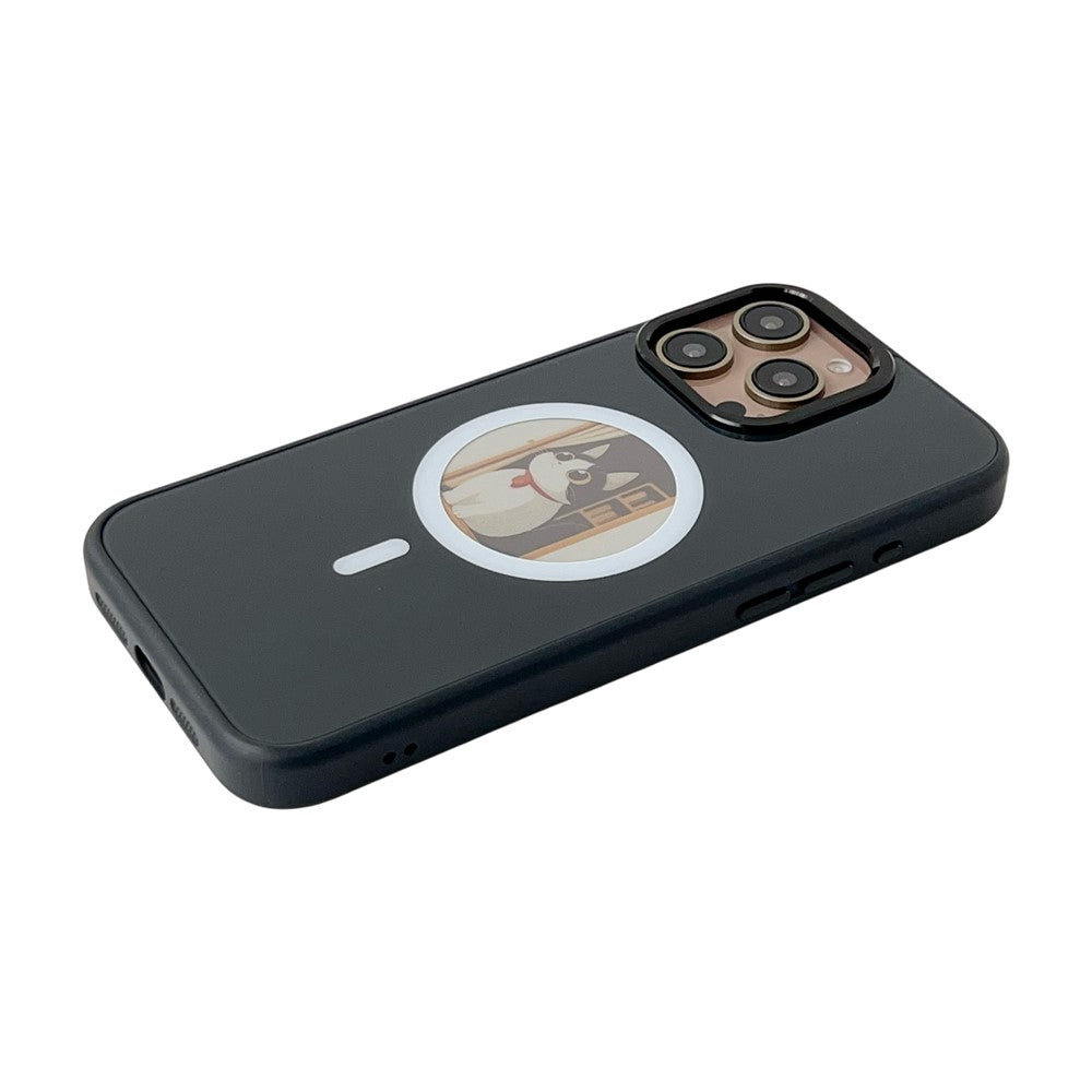 MagSafe Case for Apple iPhone 15 Pro Max, OEM, Round Screen Smart E-Ink, Black