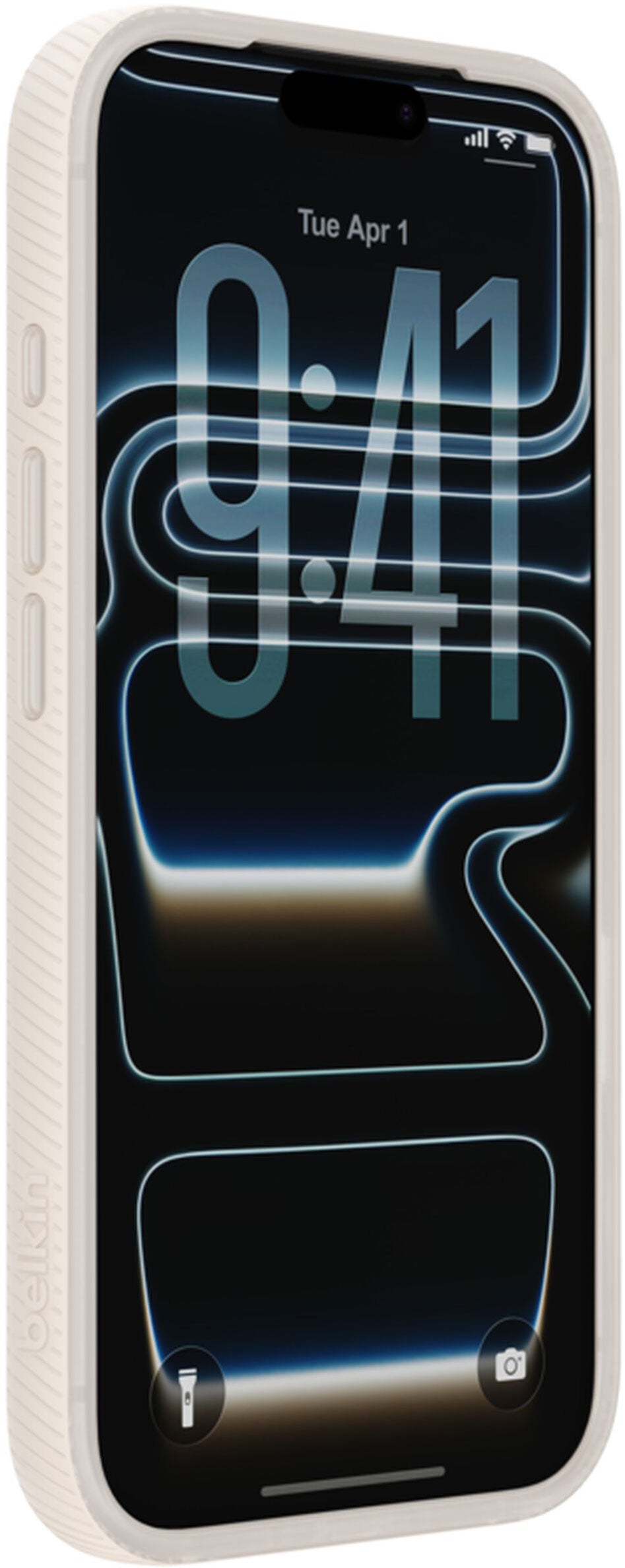 MagSafe Case for Apple iPhone 17 Pro, Belkin, SheerForce Grip, Beige MSA035hqSA