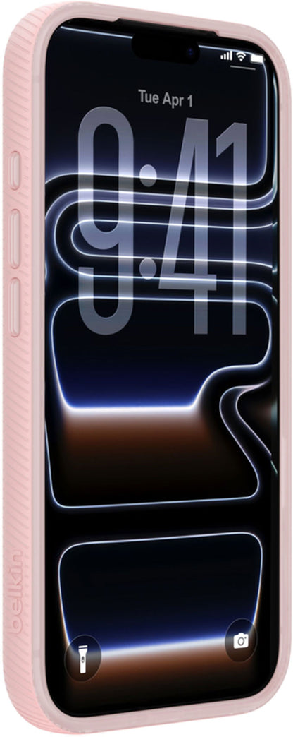 MagSafe Case for Apple iPhone 17 Pro, Belkin, SheerForce Grip, Pink MSA035hqPK