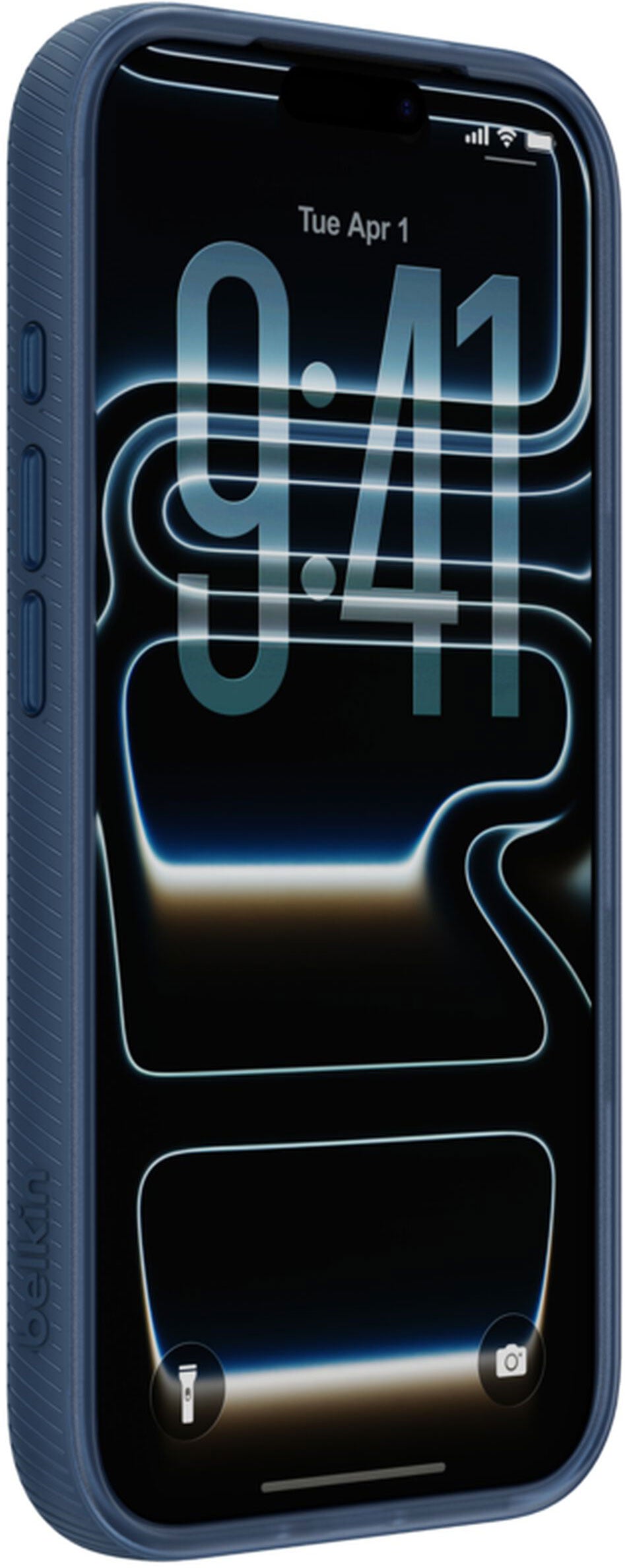 MagSafe Case for Apple iPhone 17 Pro Max, Belkin, SheerForce Grip, Navy MSA036hqNY