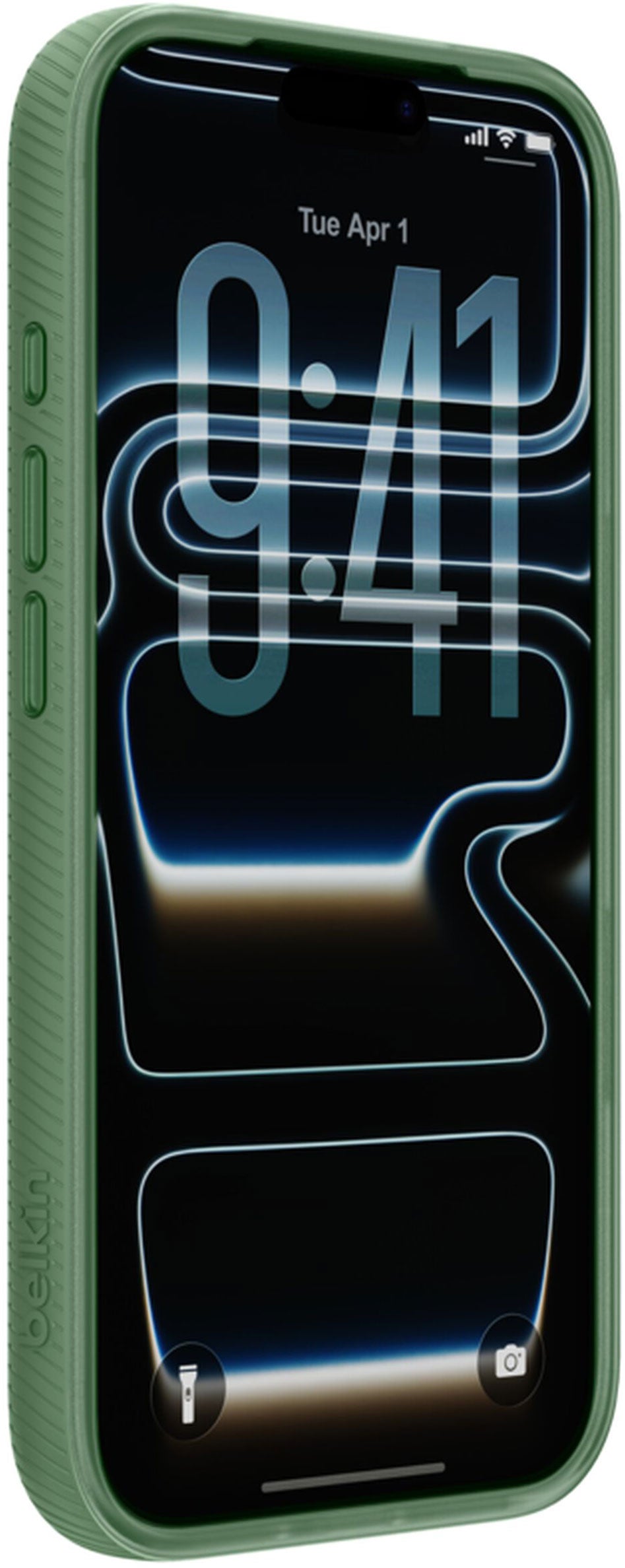 MagSafe Case for Apple iPhone 17 Pro Max, Belkin, SheerForce Grip, Green MSA036hqSE