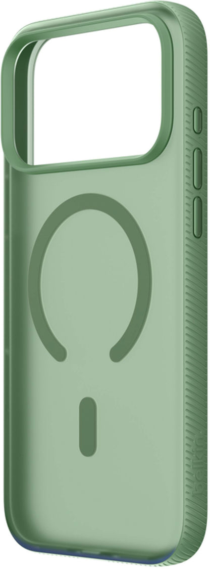 MagSafe Case for Apple iPhone 17 Pro, Belkin, SheerForce Grip, Green MSA035hqSE