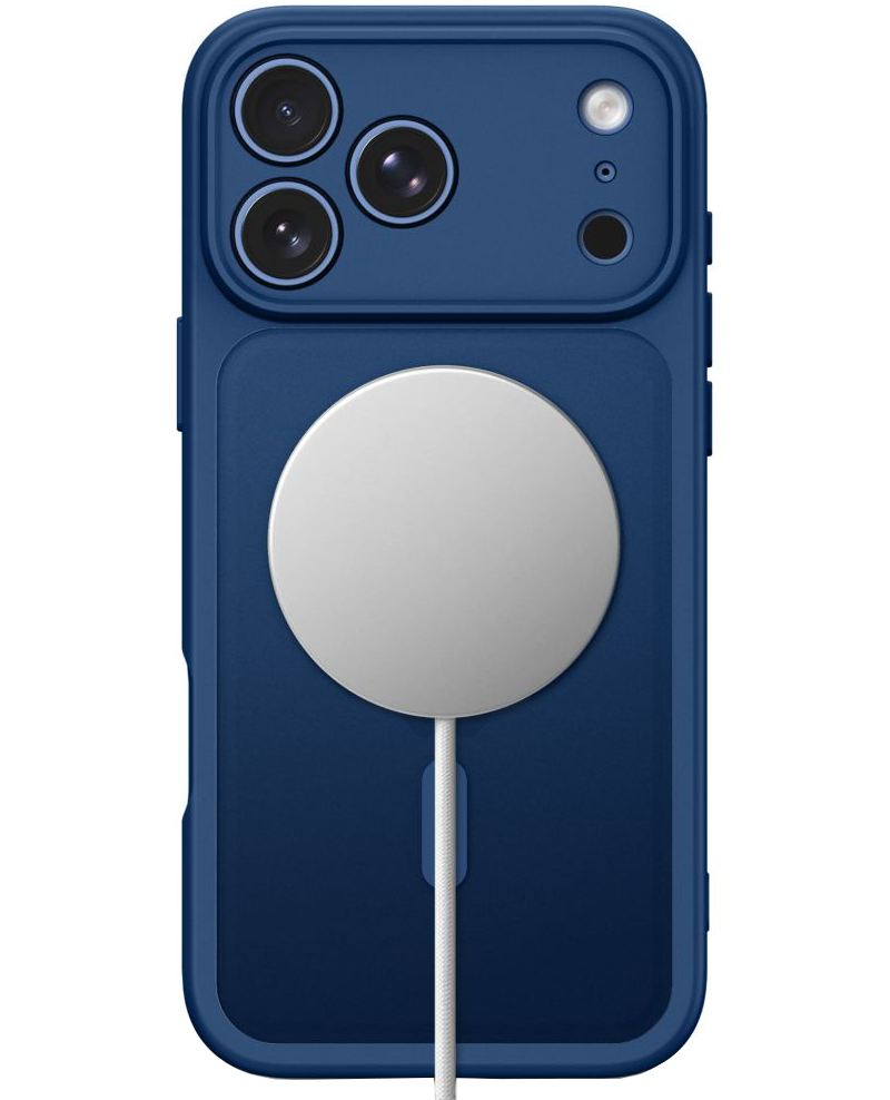 MagSafe Case for Apple iPhone 18 Pro / 17 Pro, Tech-Protect, BasicMag, Matte Navy Blue