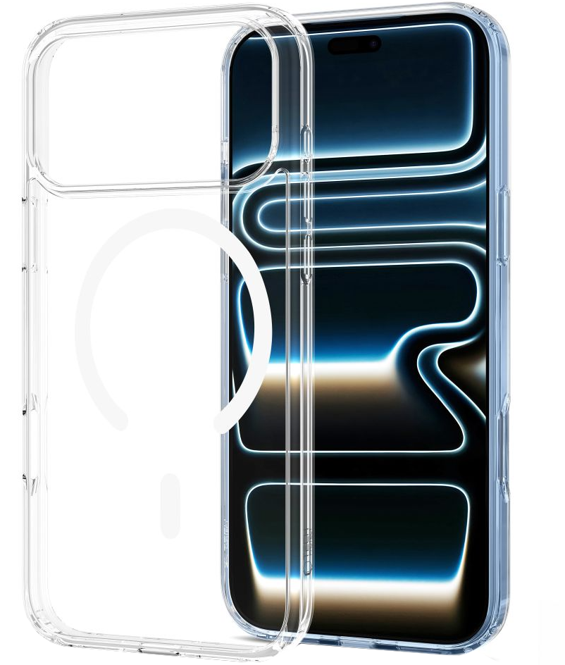 MagSafe Case for Apple iPhone 18 Pro Max / 17 Pro Max, Tech-Protect, Flexair Hybrid with Screen Protector, Transparent