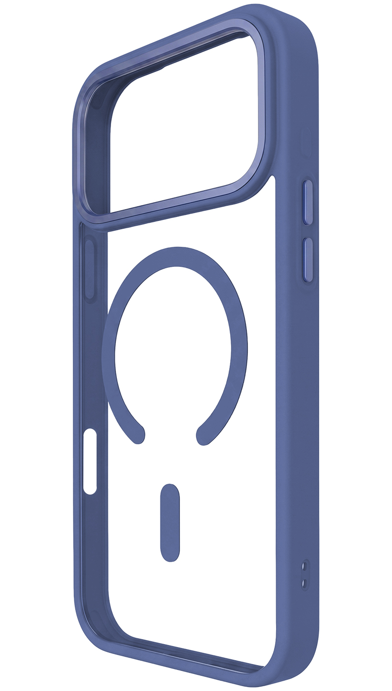 MagSafe Case for Apple iPhone 18 Pro Max / 17 Pro Max, OEM, Color Clear Mag, Blue