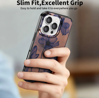 MagSafe Case for Apple iPhone 16 Pro, Tech-Protect, Lamano Velvet Night, Black