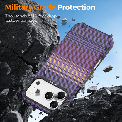 MagSafe Case for Apple iPhone 17 Pro, OEM, Gradient Rainbow, Purple