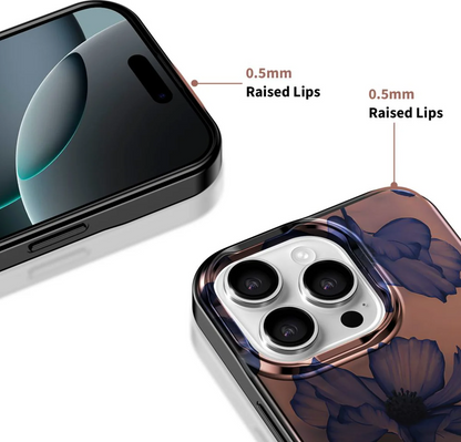 MagSafe Case for Apple iPhone 16 Pro Max, Tech-Protect, Lamano Velvet Night, Black