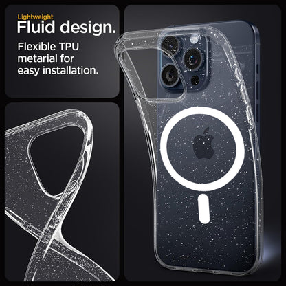 MagSafe Case for Apple iPhone 11 Pro, Techsuit, SparkleSkin, Transparent