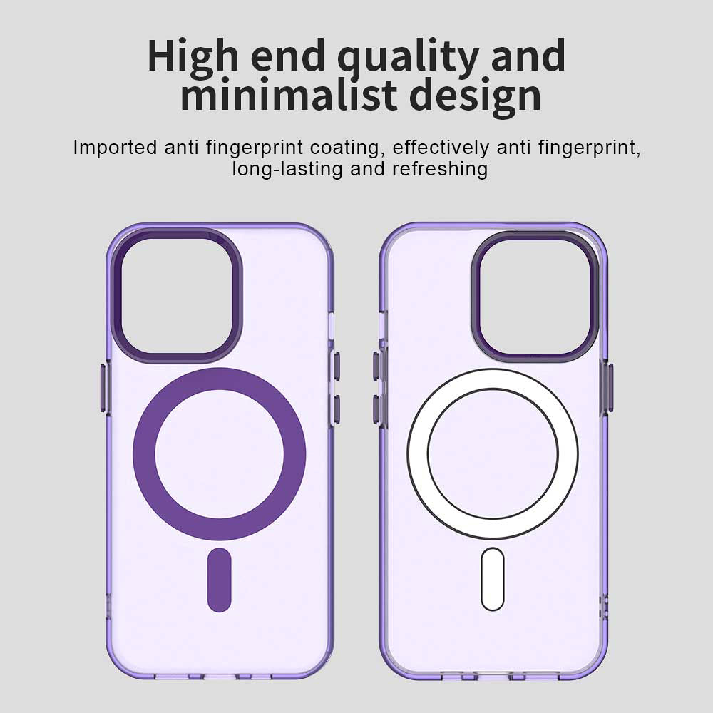 MagSafe Case for Apple iPhone 12 Pro Max, Techsuit, CandyCase, Purple