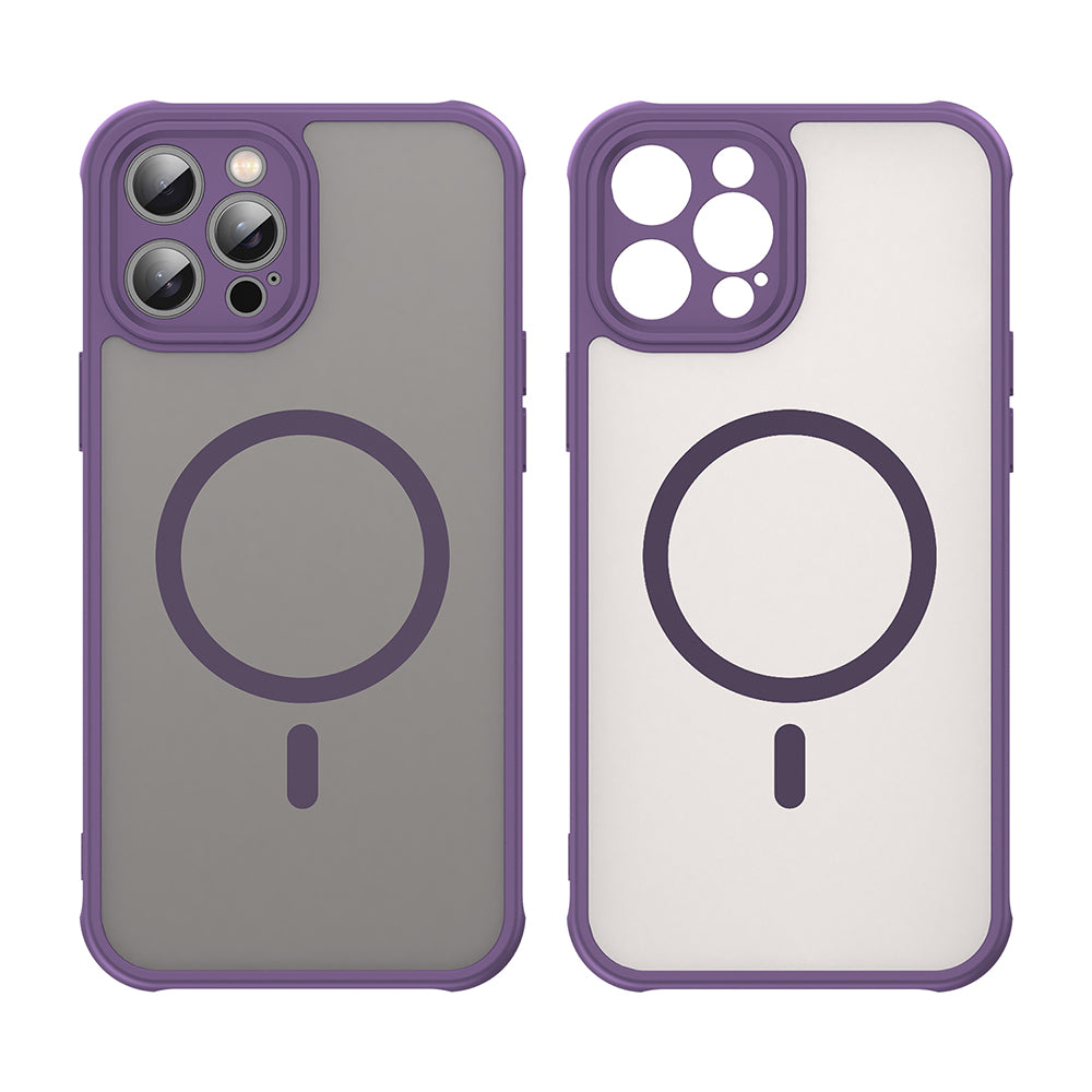 MagSafe Case for Apple iPhone 12 Pro Max, Techsuit, HaloFrost II, Purple