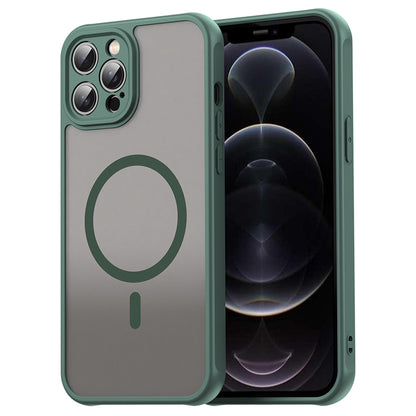 MagSafe Case for Apple iPhone 12 Pro Max, Techsuit, HaloFrost II, Green
