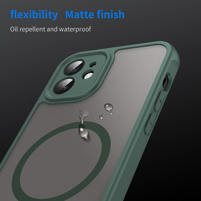 MagSafe Case for Apple iPhone 12, Techsuit, HaloFrost II, Green