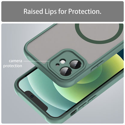 MagSafe Case for Apple iPhone 12, Techsuit, HaloFrost II, Green