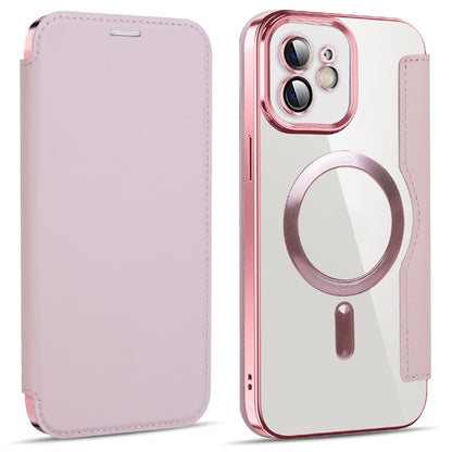 MagSafe Case for Apple iPhone 12, Techsuit, SmartMag Book, Pink