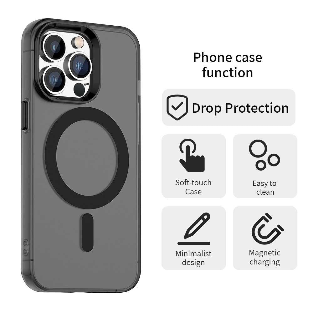 MagSafe Case for Apple iPhone 13 Pro Max, Techsuit, CandyCase, Black