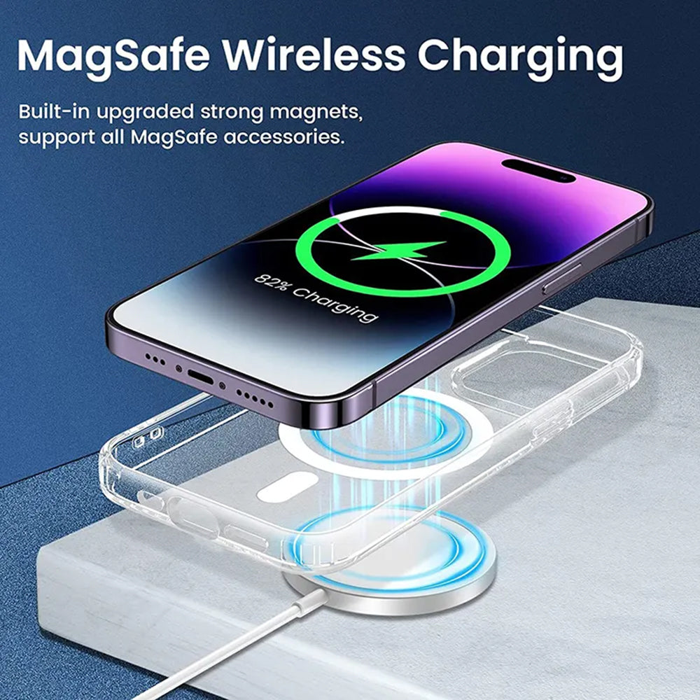 MagSafe Case for Apple iPhone 13 Pro Max, Techsuit, Pro, Transparent