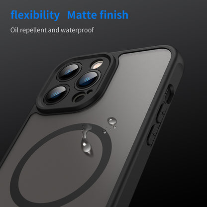 MagSafe Case for Apple iPhone 13 Pro, Techsuit, HaloFrost II, Black