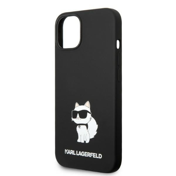 MagSafe Case for Apple iPhone 14 Plus, Karl Lagerfeld, Choupette Silicone, Black