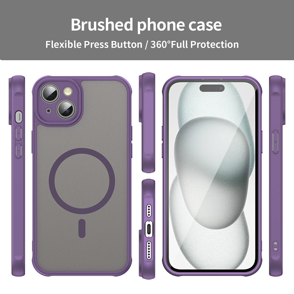 MagSafe Case for Apple iPhone 14 Plus, Techsuit, HaloFrost II, Purple