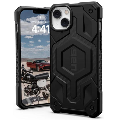 MagSafe Case for Apple iPhone 14 Plus, Urban Armor Gear, Monarch Pro Carbon, Black