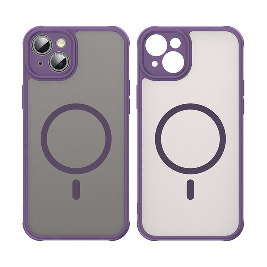 MagSafe Case for Apple iPhone 14, Techsuit, HaloFrost II, Purple