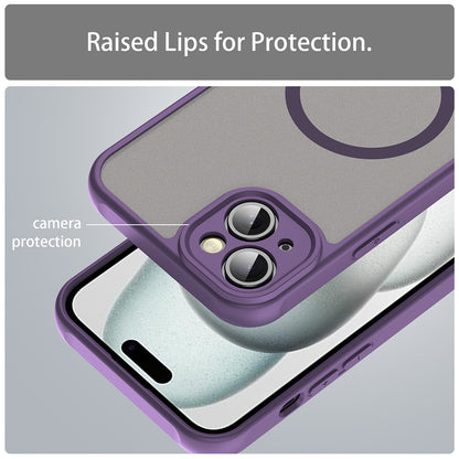 MagSafe Case for Apple iPhone 14, Techsuit, HaloFrost II, Purple